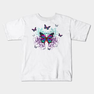 Colorful Butterflies Kids T-Shirt